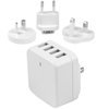 Startech.Com 4-Port USB International Wall Charger - 34W/6.8A - White USB4PACWH